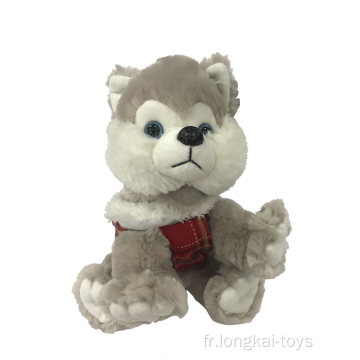 Peluche Husky Gris